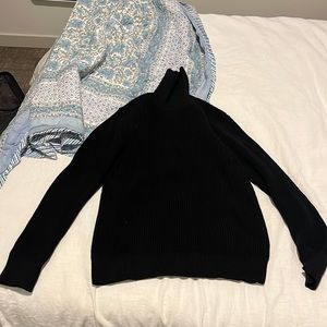 Classic black knit sweater